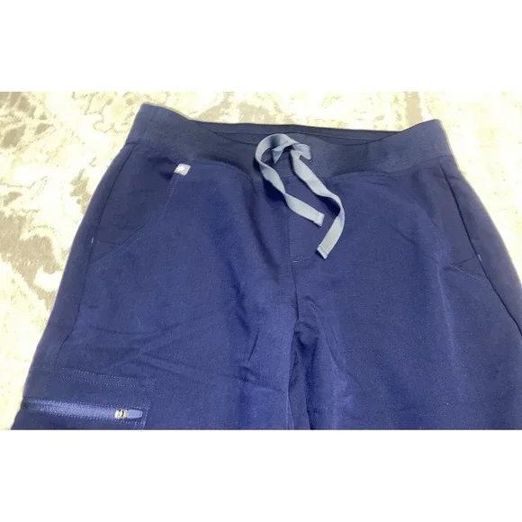 New figs womens size small Navy Blue zamora jogger Pants Scuba - Picture 2 of 8